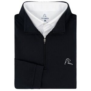 Rhoback Black Quarter-Zip Pullover